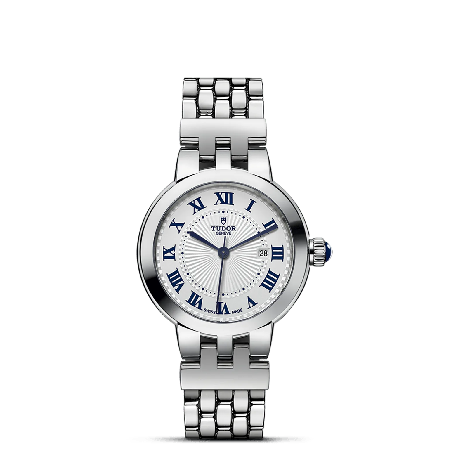 Clair de Rose, con Dial Opaliney Bisel Smooth steel bezel with polished finish