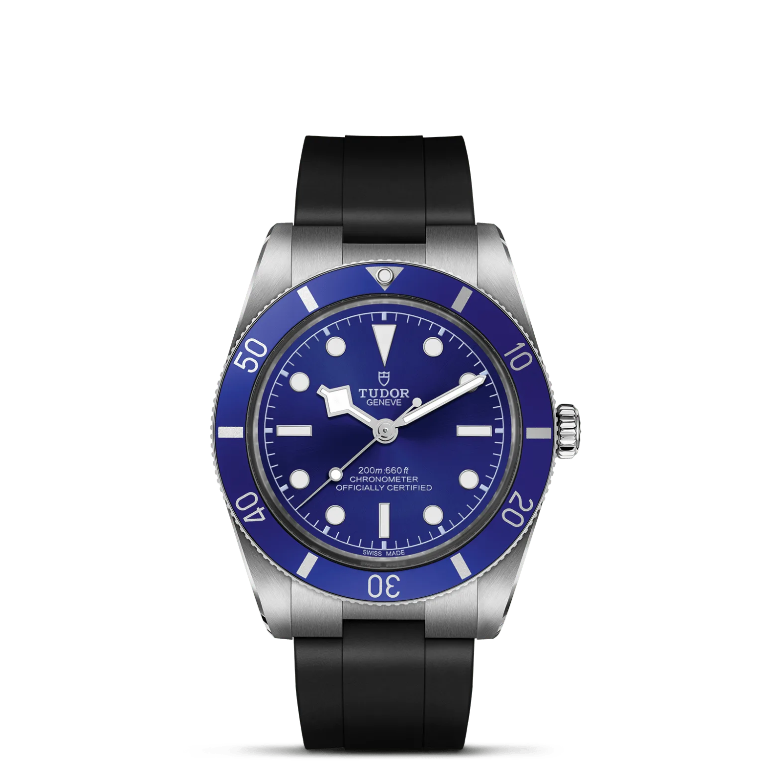 Black Bay 54, con Dial Blue, domed, with applied hour markersy Bisel 60-minute unidirectional bezel in stainless steel with aluminium insert devoid of minute graduations