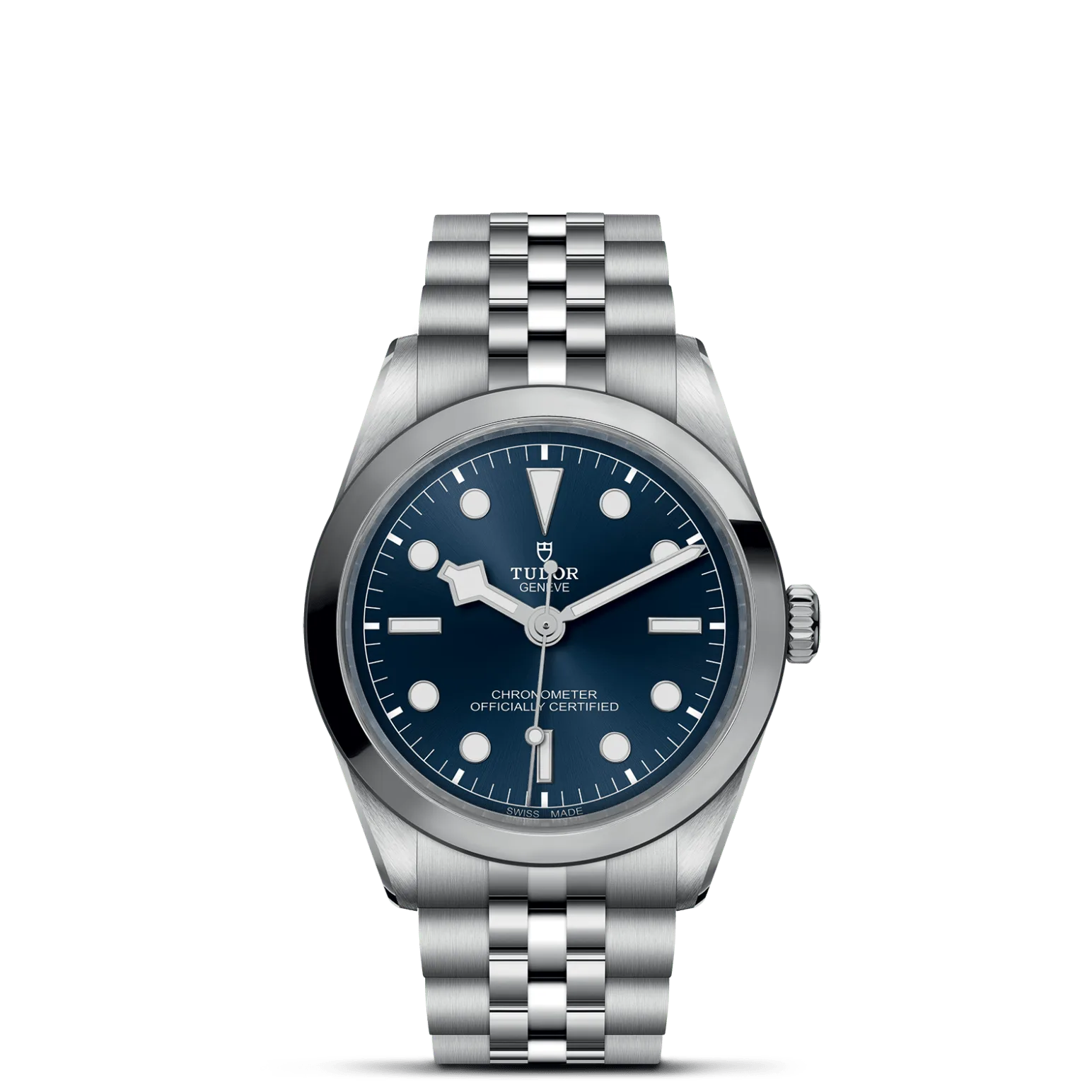 Black Bay One 36, con Dial Bluey Bisel Stainless steel bezel with polished and satin finish