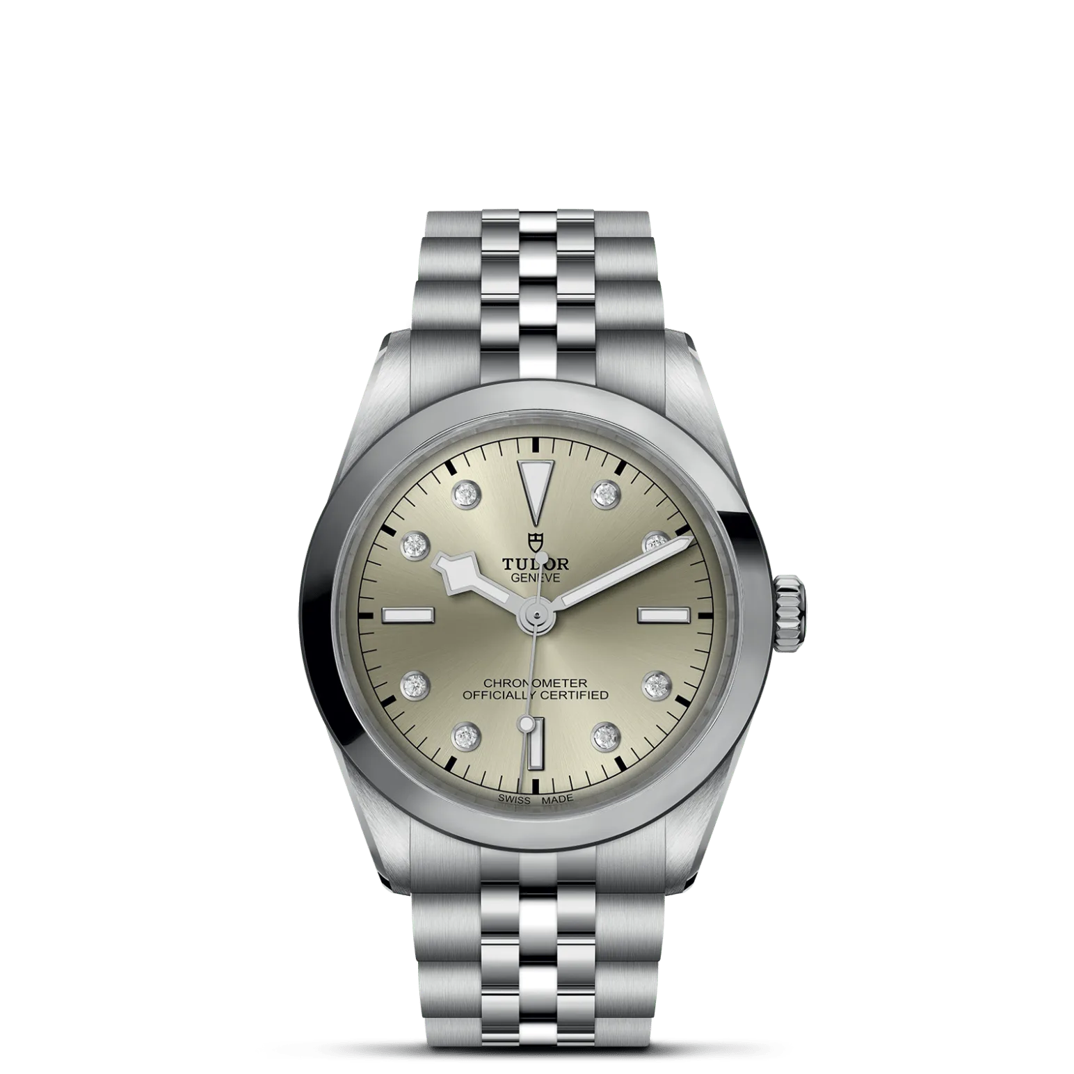 Black Bay One 36, con Dial Light Champagne-colour with 8 diamondsy Bisel Stainless steel bezel with polished and satin finish