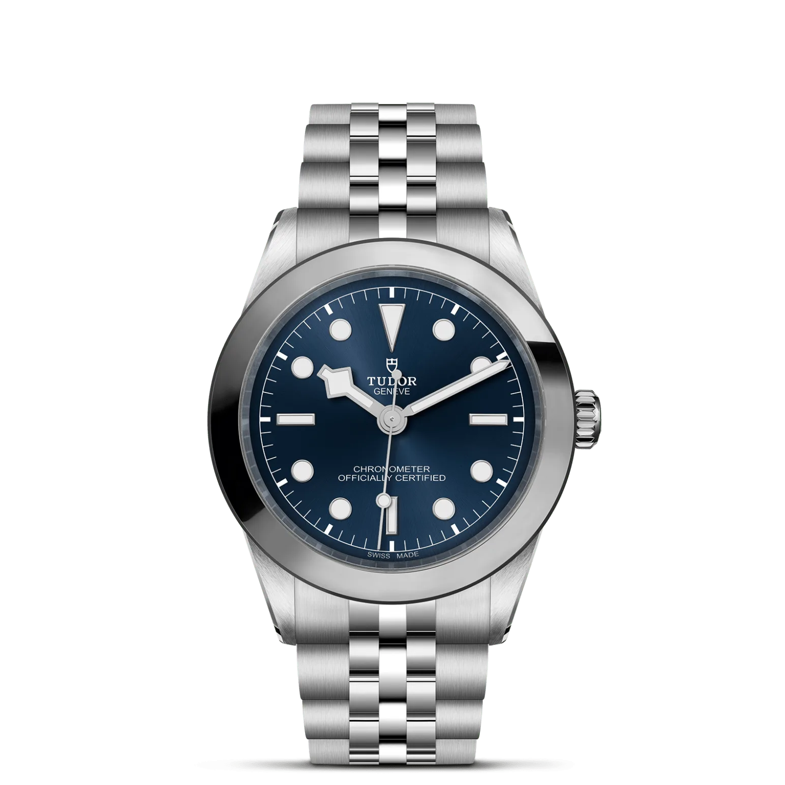 Black Bay One 39, con Dial Bluey Bisel Stainless steel bezel with polished and satin finish