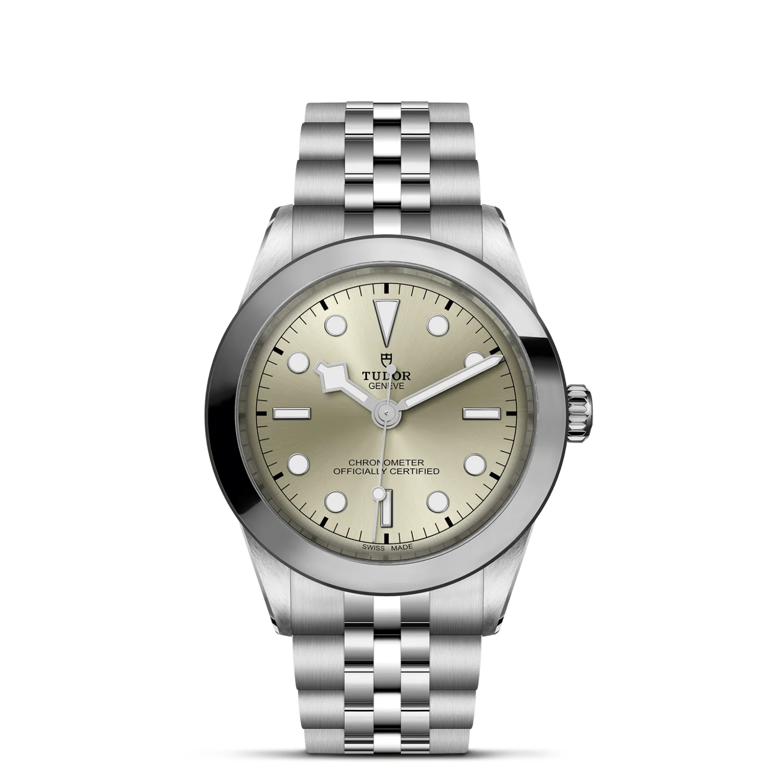 Black Bay One 39, con Dial Light champagne-coloury Bisel Stainless steel bezel with polished and satin finish