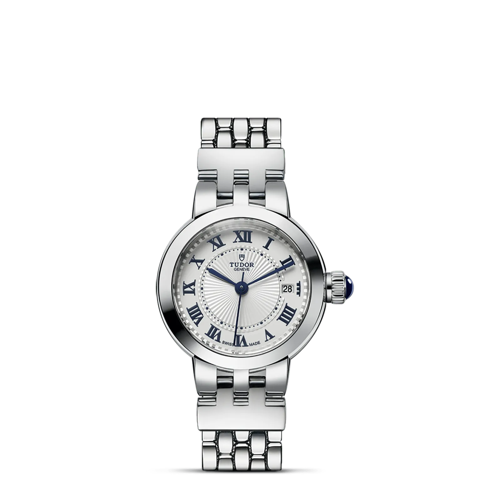 Clair de Rose, con Dial Opalinay Bisel Bisel liso de acero, acabado pulido