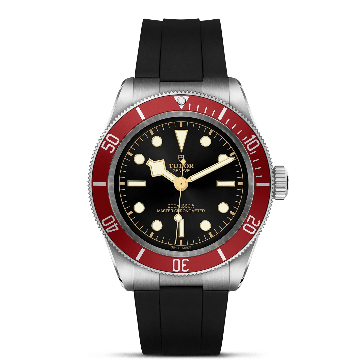 Black Bay, con Dial Negra, abombaday Bisel Bisel unidireccional 60 minutos de acero inoxidable con disco de aluminio burdeos