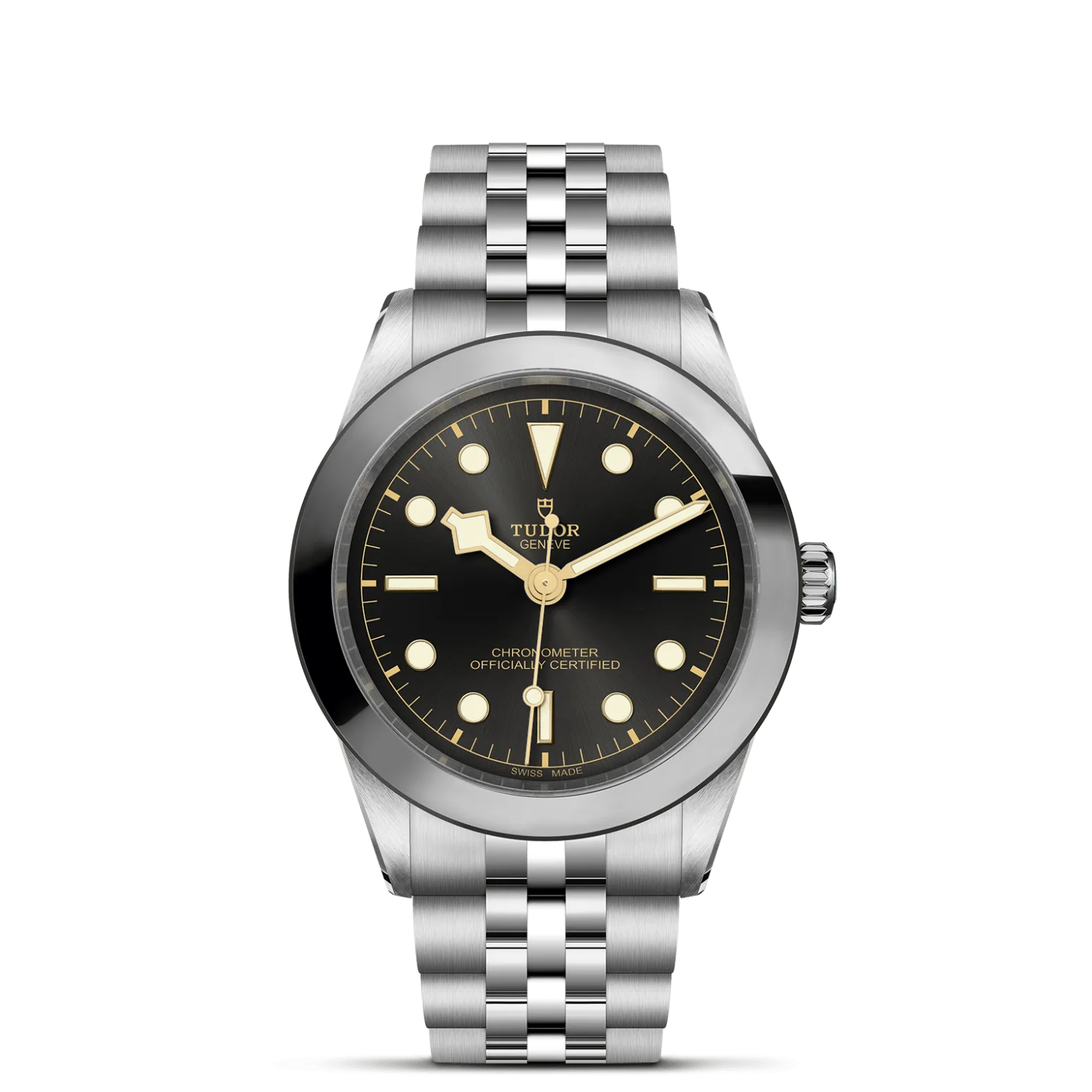 Black Bay One 39, con Dial Antracitay Bisel Bisel de acero inoxidable, acabado pulido y satinado