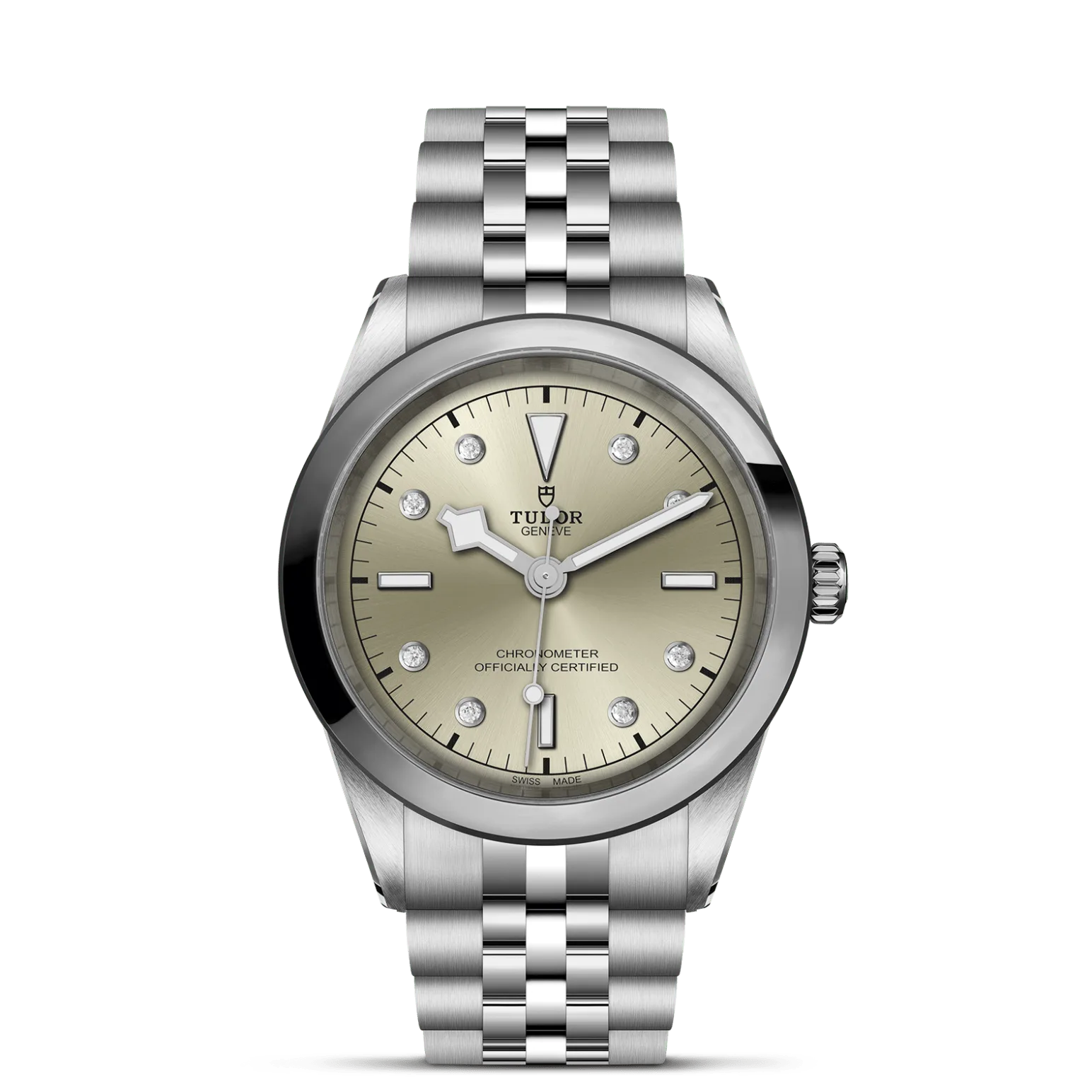 Black Bay One 41, con Dial Color champán claro con 8 diamantesy Bisel Bisel de acero inoxidable, acabado pulido y satinado